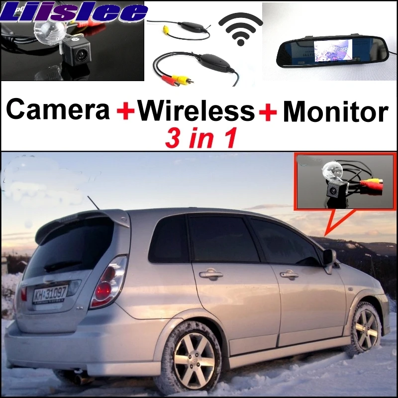 liislee For Suzuki Aerio Liana Hatchback Special Rear View Camera Wireless Receiver + Mirror Monitor  Back Up Parking System