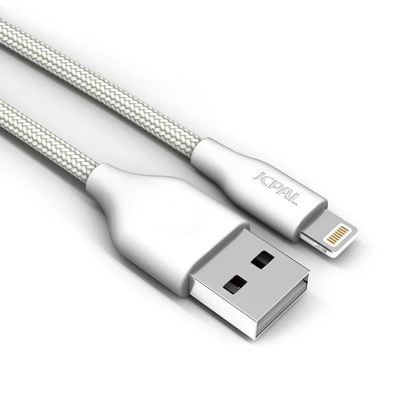 JCPAL кабель с сертификацией MFi для Lightning-USB кабель 8 pin для iPhone XS Max 2.4A