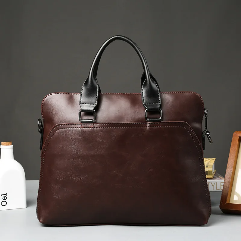 verloving Sturen Spaans Work Bag Office Bags Werk Tas Mannen Documents 13inch Laptop Pu Leather Bag  A4 Thin Briefcase Portafolio Cuero Hombre Bolso New - Briefcases -  AliExpress