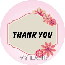 Новое нижнее белье для девочек, Бумага, индивидуальная клейкая наклейка/ярлык "спасибо", для свадьбы, дня рождения, праздника, круг, 5 см, T16