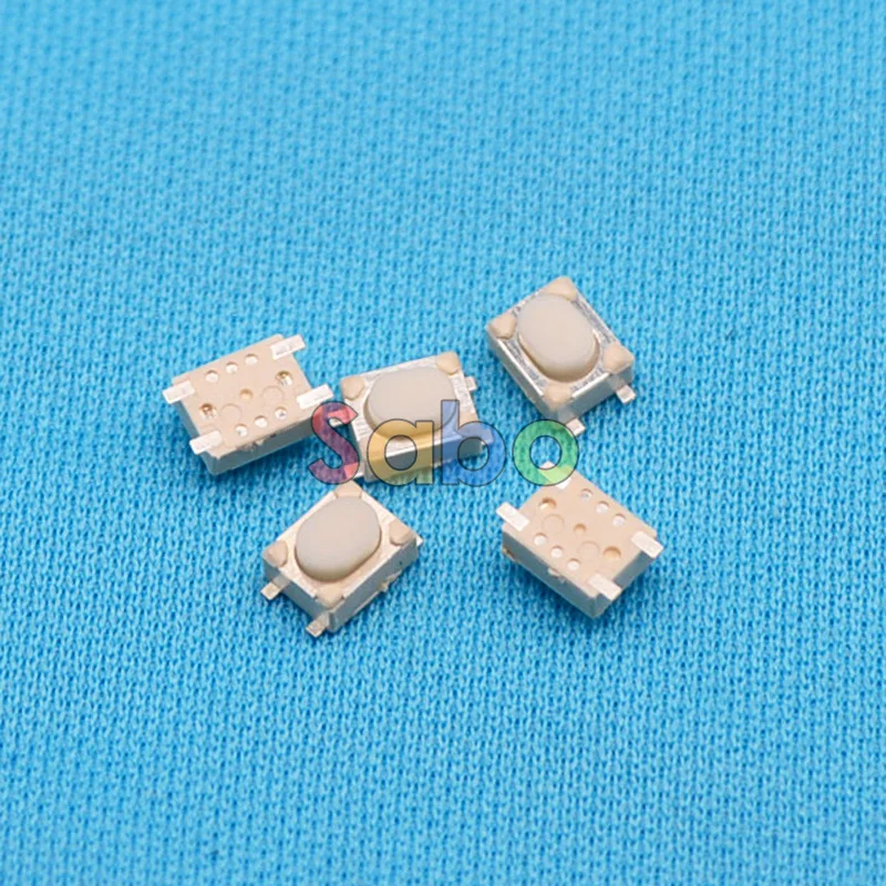 Бесплатная доставка 50 шт SMD 4Pin 3X4X2 5 мм белый тактильный Такт кнопочный микро