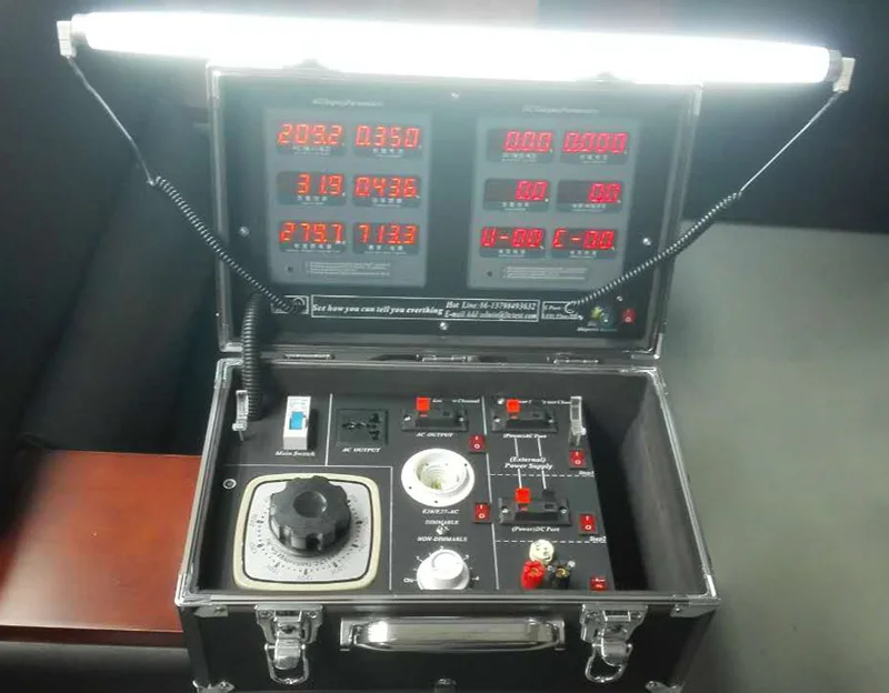 [Seven Neon]Portable led demo case with MR16,E26/E27,T8 light lamp