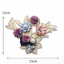 Модная Аппликация в Корейском стиле, вышивка, кружево, ручная работа, вышивка бисером, кружево, патч, аксессуары для обуви и одежды, 3 предмета