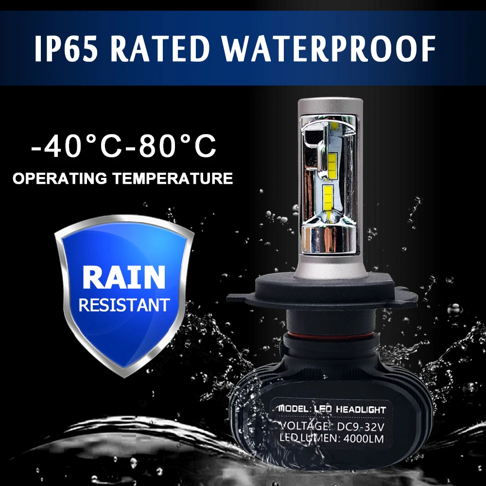 H7 LED H4 H1 H3 H8 H9 H11 9006 9005 Auto Car Headlight Bulb CSP Chip 50W 8000LM Automobile Headlamp Fog Light 6500K Led Lamp 12V