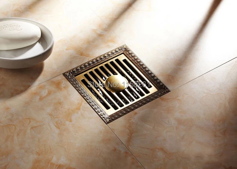 Квадратные дренажные решетки для ванной 12 х12 см|shower drain|grate drainbathroom floor drain |