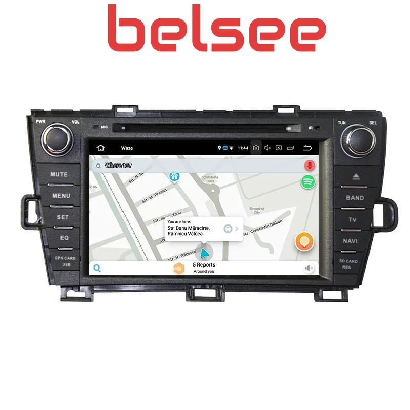 Best Belsee 2 Din 4GB 8" IPS Screen Android 8.0 Car Radio Stereo Head Unit for Toyota Prius Right Hand Drive 2009 2010 2011 2012 2013 5