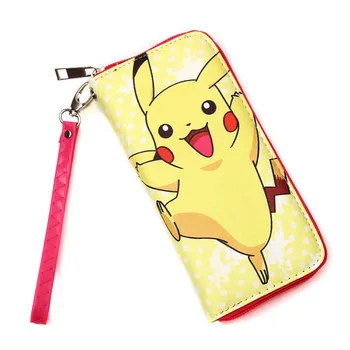 

Anime Pocket Monster Pikachu Long Wallet Clutch Purse With Internal Coin Pocket
