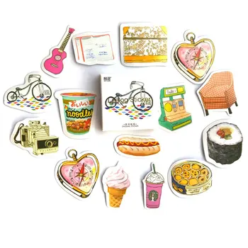 

45 Pcs/Set Kawaii Cute Coffee Drink Paper Decoration Stationery Stickers DIY Diary Planner Label Stickers Student Supplies