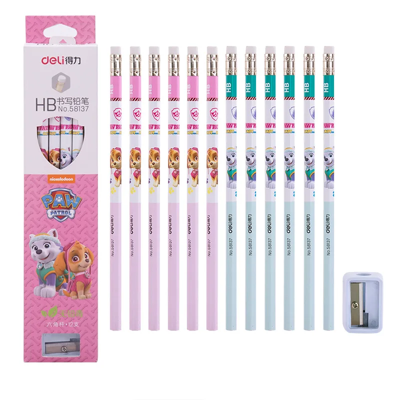 

Paw patrol pencil pencil sharpener learning stationery Everest action anime figure patrulla canina children's toys