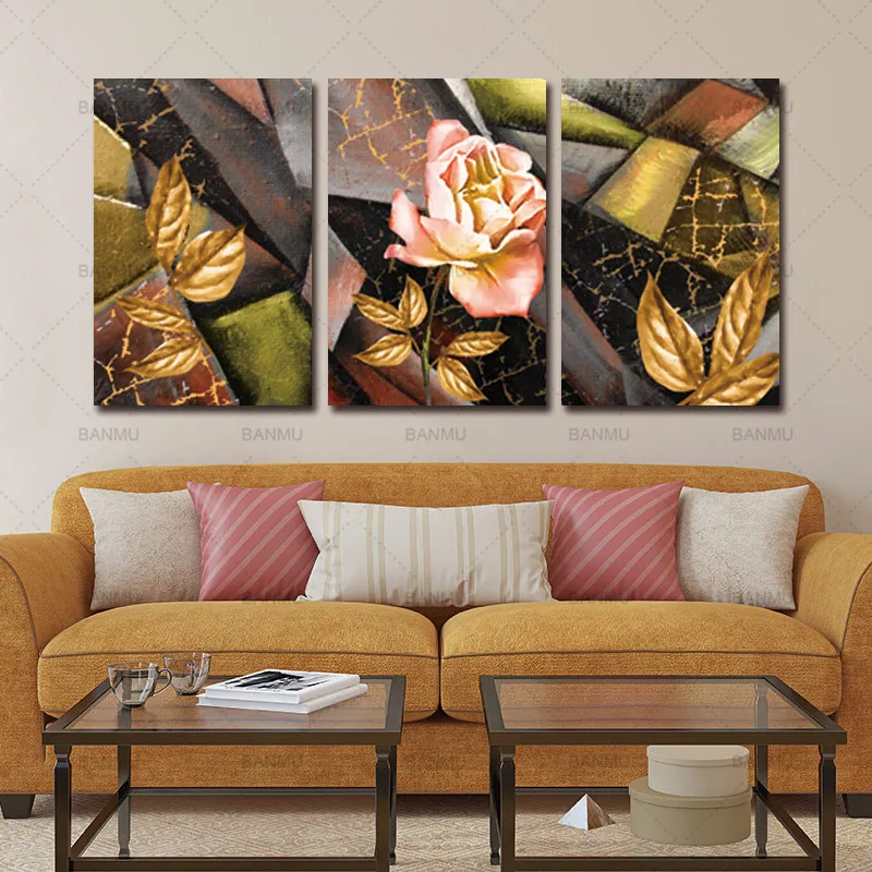 

Wall art print canvas painting wall picture flower abstract decoration for living room