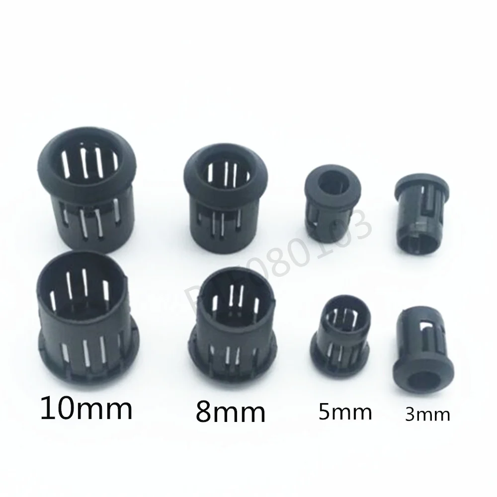50 100 500 Teile los Lampenfassung Diode Halter Kunststoff Schwarz Clip 
