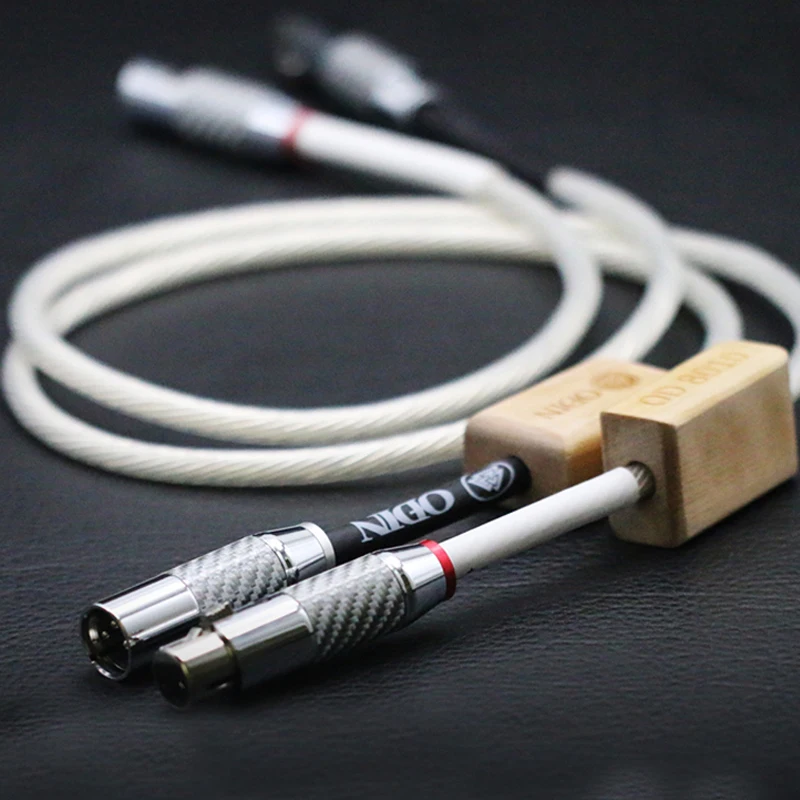 Hifi XLR сбалансированный кабель из углеродного волокна 3pin plug усилитель CD DVD плеер