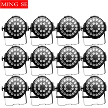 12 unidades 24x12W RGBW 4in1 recipiente estándar de LED de aluminio Disco lámpara etapa Luces Discoteca rayo láser Luz de proyector Luz Par Led