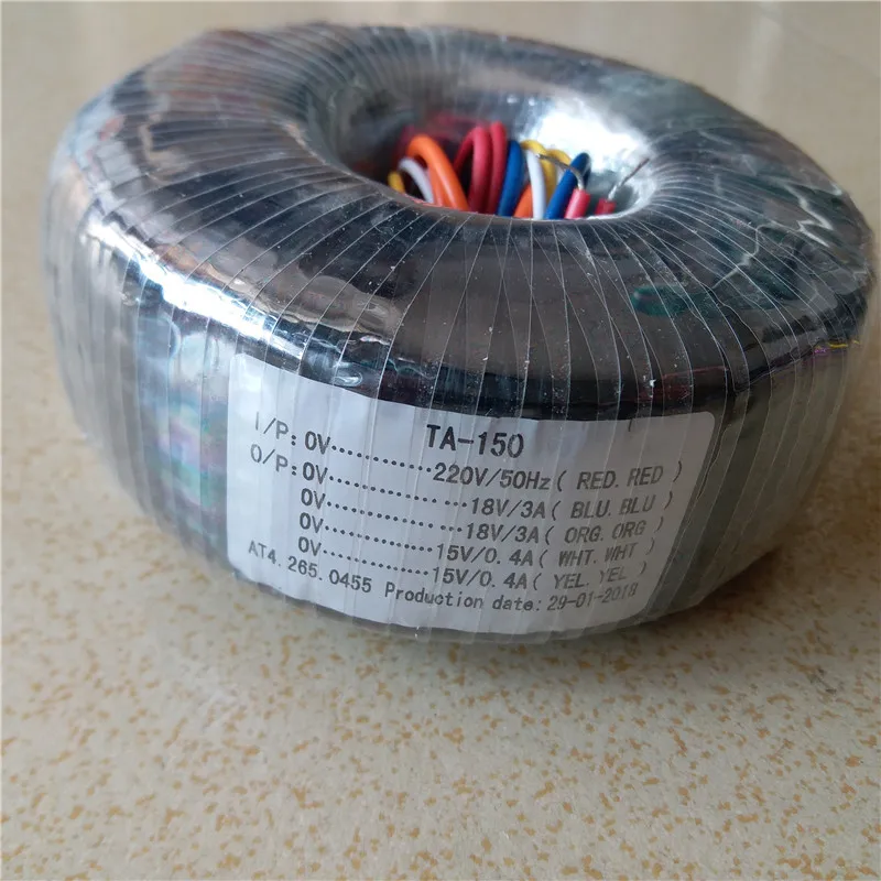 2*18V 3A 2*15 0.4A тороидальный трансформатор медный на заказ 120VA 220V входной для платы