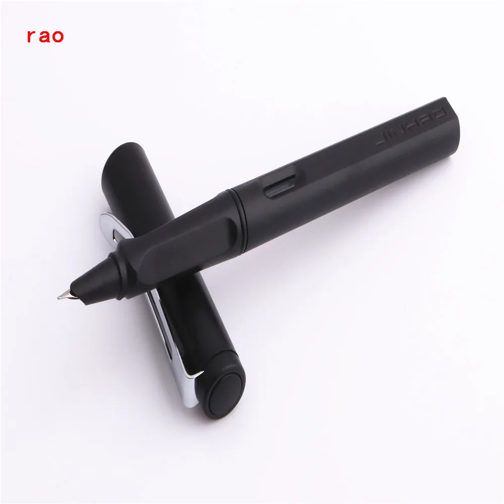 Модная роскошная черная ручка Jinhao 596 чистый матовый черный цвет супертонкая