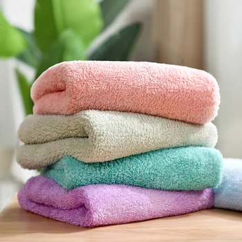 

Beroyal New 2020 Hand Towel 34x75cm Solid Microfiber Face Towels Plush Towels Bathroom Super Absorbent Hair Towels