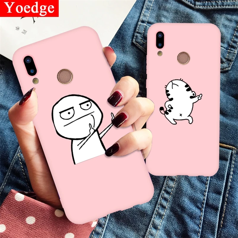 

Pink Matte Case For Huawei P20 P30 P9 P10 Mate 10 20 Lite Pro Nova 2i 3 3i 3e 4 4e TPU Back Cover For Huawei P Smart 2019 Fundas