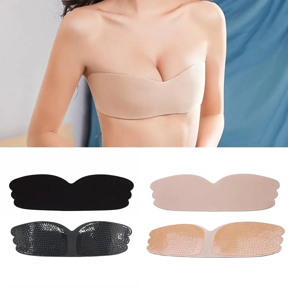 

Soft Silicone Push-Up Strapless Backless Self-Adhesive Women's Invisible Bra One Size