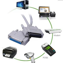 Параллельный 25Pin 25-Pin DB25 мужского и женского пола принтер LPT DB25 M-F кабель LPT разъем s0n22 P50