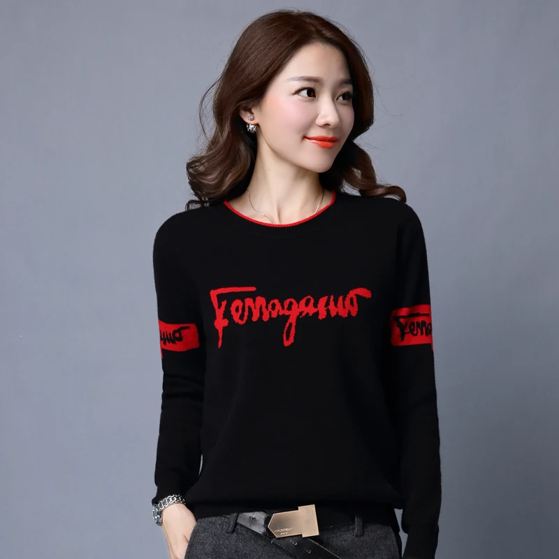 Повседневный свитер, осенний зимний свитер, женский короткий, Свободный корейский вариант, куртка, теплая и приталенная рубашка - Цвет: Черный