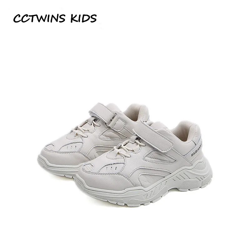

CCTWINS Kids Shoes 2019 Spring Boys Pu Leather Trainer Babys Girls Sport Sneakers Children Fashion Casual Shoe FS2628