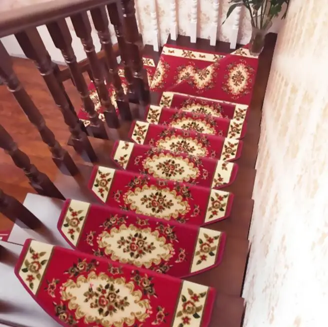 10pcs European Stair setpping Carpet Sets Non-slip Stair trend Mats Step Rug for Stair 65*24cm fit for 24cm width Stair pad mat 10pcs European Stair setpping Carpet Sets Non-slip Stair trend Mats Step Rug for Stair 65*24cm fit for 24cm width Stair pad mat