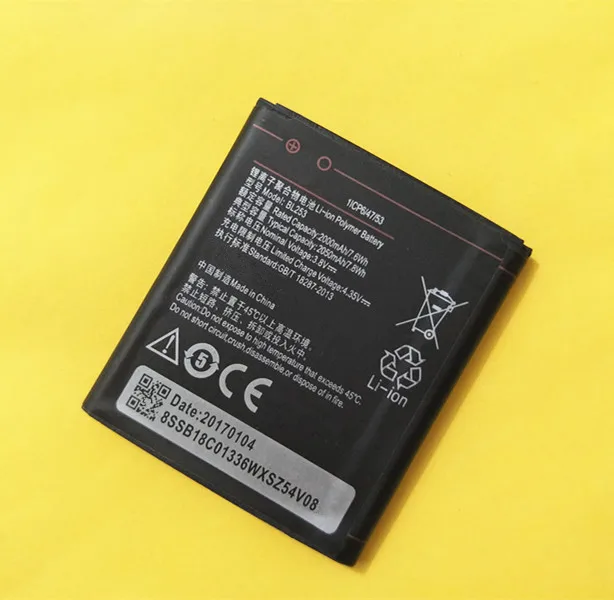 Новый аккумулятор AZK 2000m BL253 для Lenovo A2800D A3800D A3600D A2580 A2860 A2010 телефона Vibe A 4 0 &quotA1000