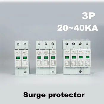 

20KA~40KA 385V AC 3P SPD House Surge Protector Protective Low-voltage Arrested Device Lightning protection