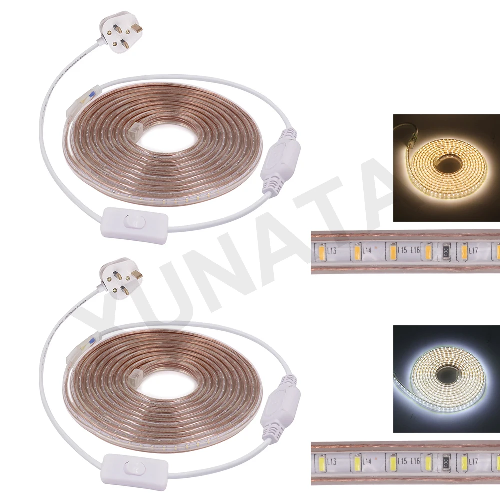 СВЕТОДИОДНАЯ лента SMD 3014 1 м 2 220 В перем. Тока 120 светодиодов/м гибкая