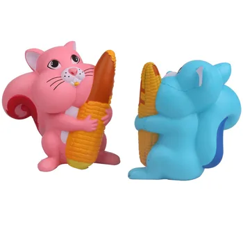 

Kawaii Squishy Squirrel holds corn Slow Rising Reduce Pressure Stress Relief Kids Squeeze Toy Gift For Children