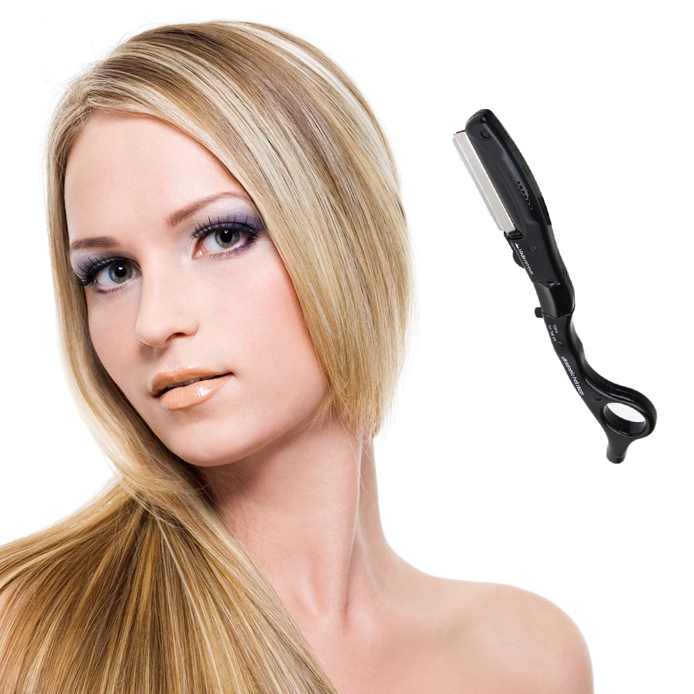 

Ultrasonic Hot Vibrating Razor for Hair Cut, Beauty Salon Use US Plug Black