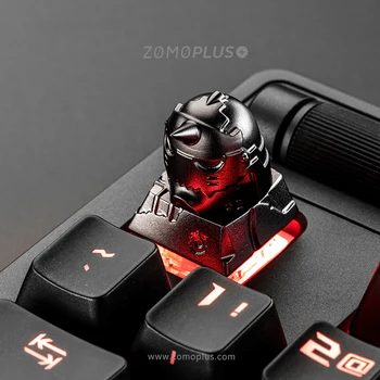 

zomo Fullmetal Alchemist Alphonse Elric Armor Artisan Keycap CNC anodized aluminum Compatible Cherry MX switches