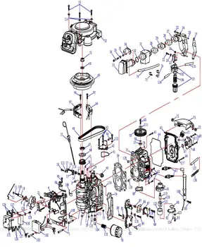 

Free shipping power system parts for hidea HDF15, 4 stroke15HP