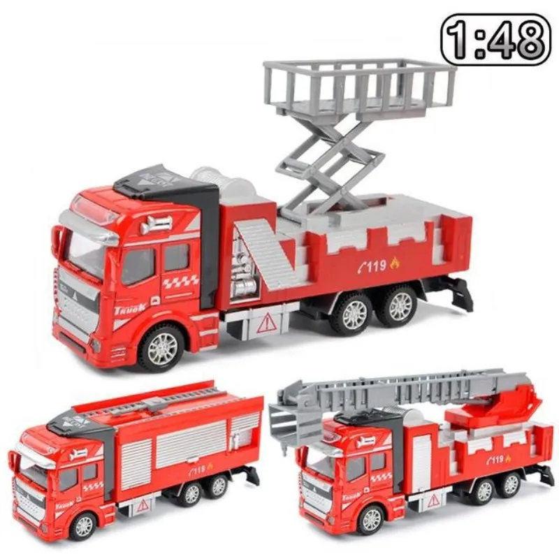

3 Pc Alloy Metal Car Model Container Truck Diecast Model Kid Children Educational Toys Christmas Birthday Gift For Boys
