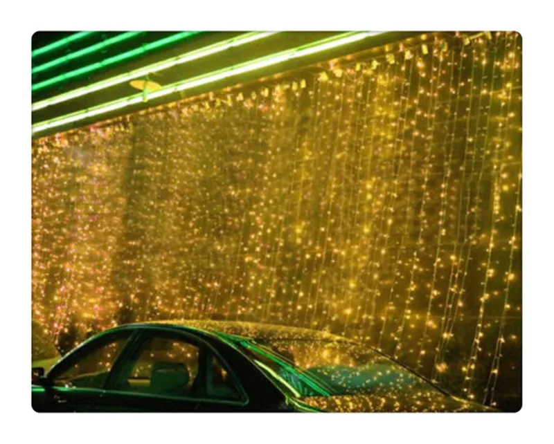 

3 x 6m Wedding Backdrop LED Light Drape Curtain Light for Party Decoration / christmas lights outdoor