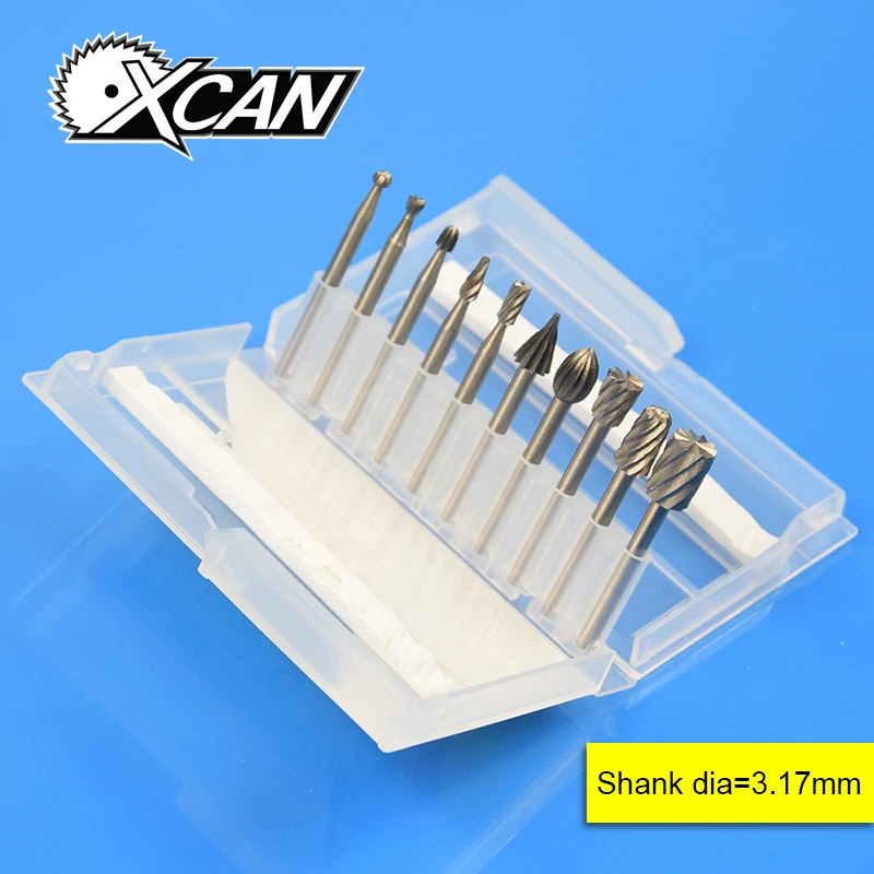 

XCAN 10 Piece HSS Rotary Burrs Rotary Tools Fit Dremel Power Tools Wood Rotary Files