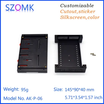 

4 pcs, szomk electronics enclosure for pcb distribution box 145*90*40mm electronics project box electronic plastic housing