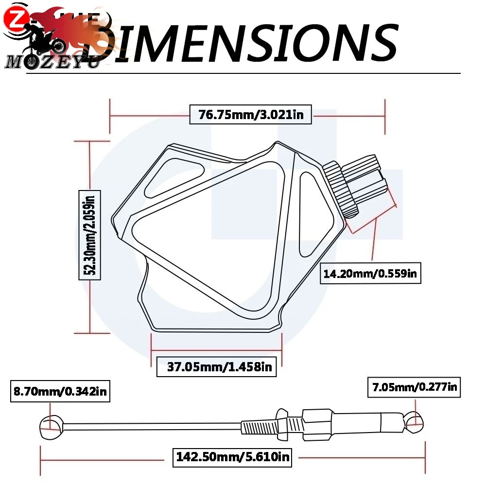 Для YAMAHA YZ 250X YZ250X YZ 250X2016- Moto CNC алюминиевый мотоциклетный трюк рычаг сцепления простая кабельная система