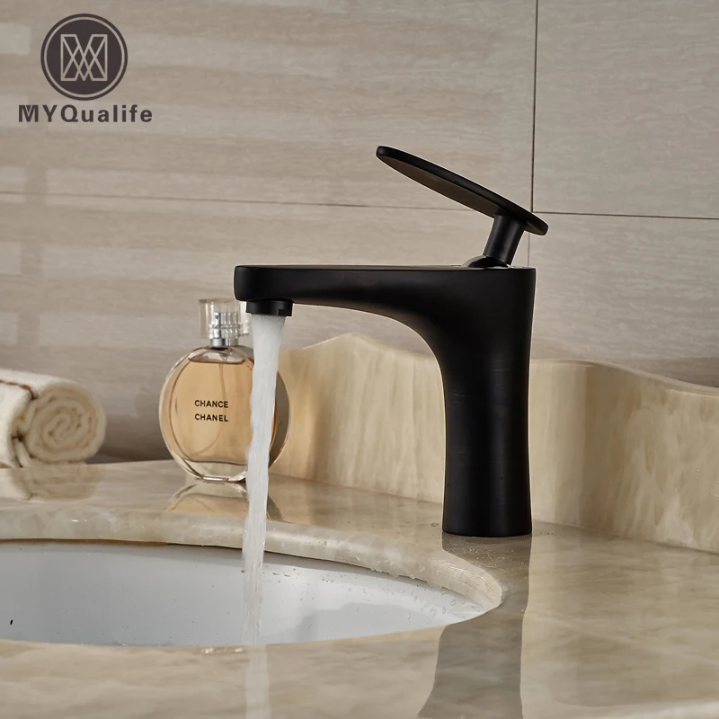 

Oil Rubbed Bronze Bathroom Basin Faucet Vesse Sink Mixer Tap Single Handle Free Shipping