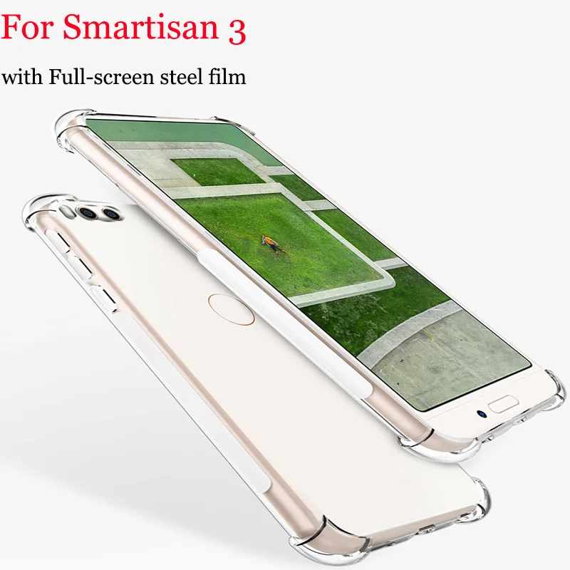 Модные чехлы для Smartisan 3 ультра тонкий прозрачный мягкий чехол Smartisan3 three|Бамперы| |