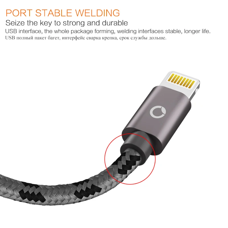 Pzoz البرق كابل usb كابل للكابلات شاحن mfi i6 سريع فون x 8 7 6 باد الهواء 6 ثانية زائد 5se فون 5 ثانية كابل الهاتف المحمول