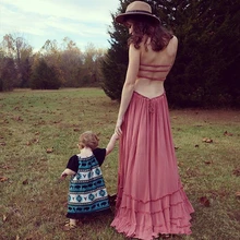 Beach dress sexy dresses boho bohemian people dress summer long blackless cotton women party hippie chic vestidos mujer 2017