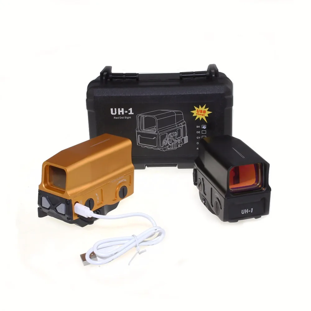 

SPINA OPTICS UH-1 Red Dot Sight Holographic Sight Reflex sight USB Charge for 20mm Mount Airsoft Hunting Rifle