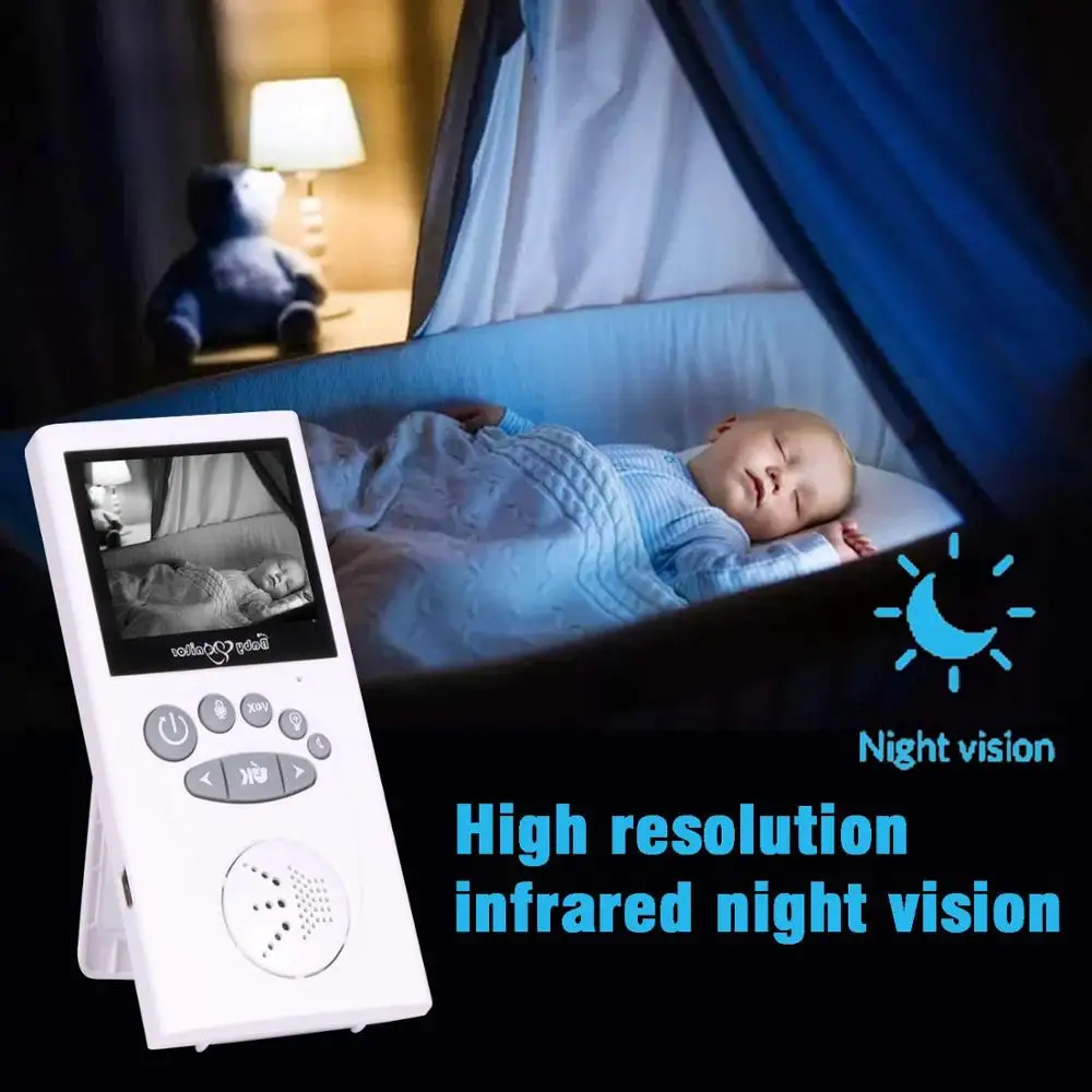 GB101 baby cry baba eletronica монитор bebe 2 4 дюйма TFT LCD ИК ночной Светильник ночного видения