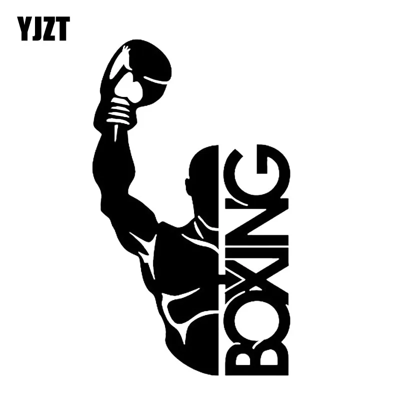 

YJZT 9*15.3CM Boxing Gloves Combat Decor Car Stickers Vinyl High Quality Decals C12-0802