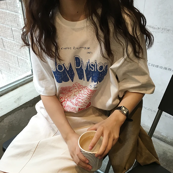 YouGeMan женская летняя одежда корейская Ulzzang Harajuku винтажная старая Футболка