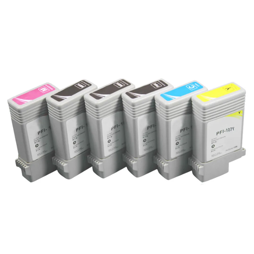 

6Pack Compatible for Cartridges for Canon iPF670 iPF680 iPF685 iPF780 / PFI-107 Ink 130ml