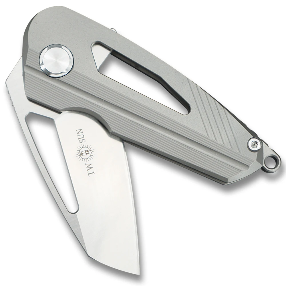 TwoSun TC4 титановый сплав d2 лезвие складной карманный нож тактические ножи охотничий нож Флиппер складной нож открытый инструмент TS08