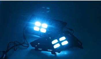

Osmrk led drl daytime running light for Volkswagen 2017 with Dynamic moving yellow turn signal and blue night light