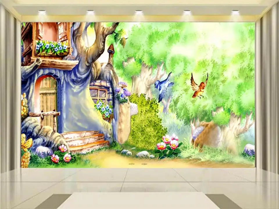 Wallpaper Photo Custom Kids Mural Livingroom Alice In Wallpaper Photo Custom Kids Mural Livingroom Alice In Wonderland Painting Sofa Tv Background Wall Non Woven Sticker Wallpapers From Home